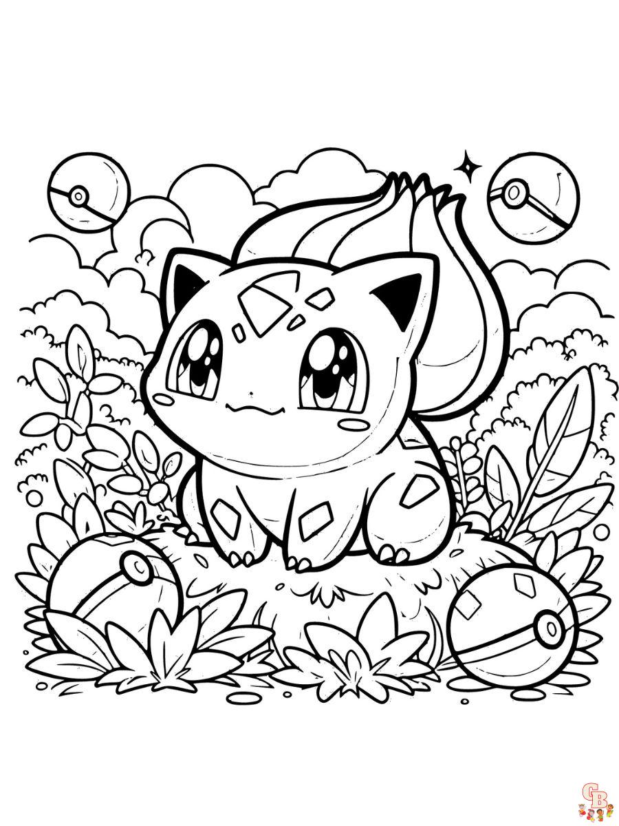 coloring pages bulbasaur