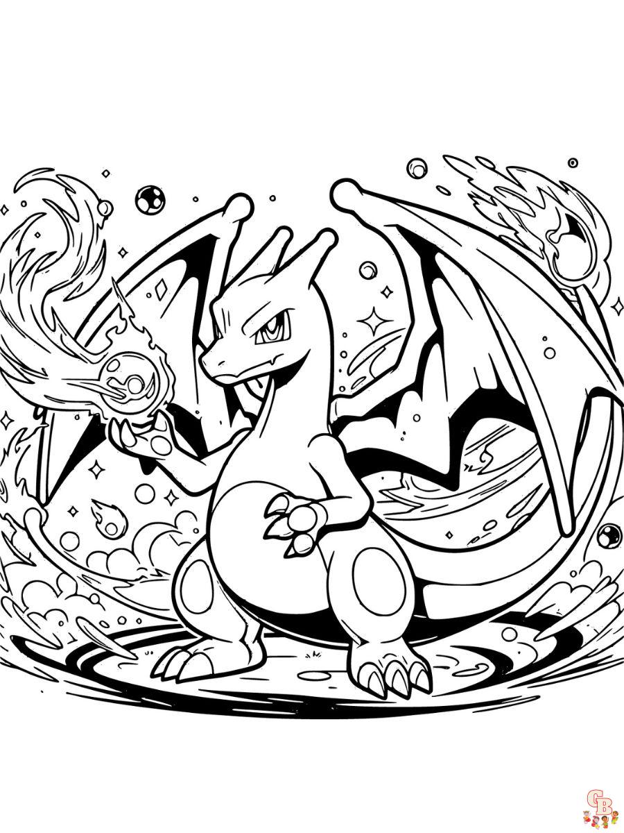 charizard coloring page