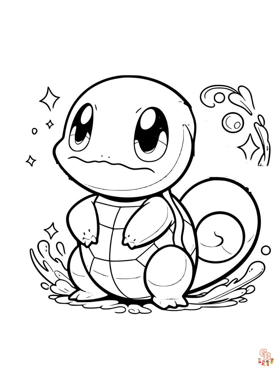 squirtle coloring pages