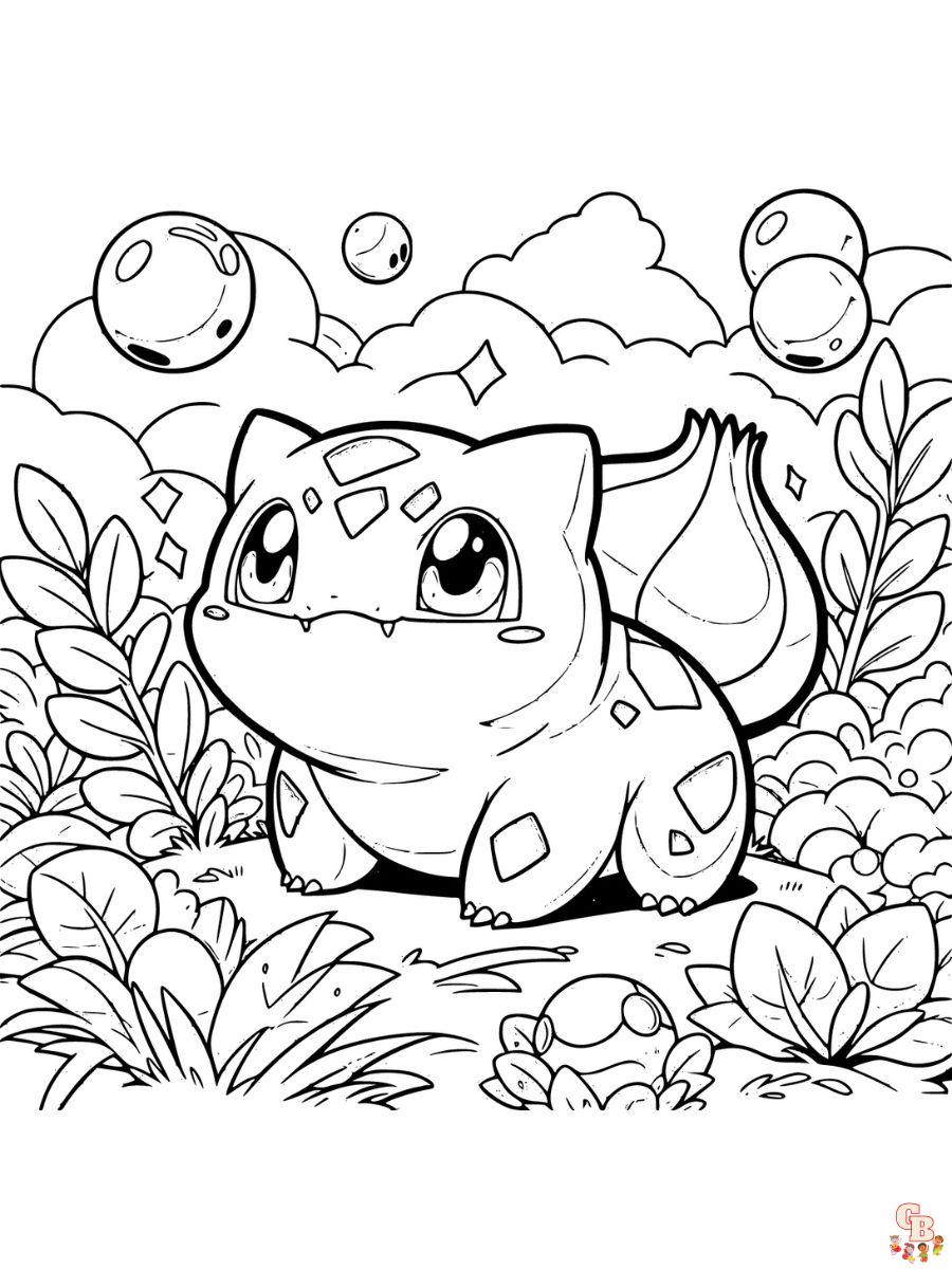 pokemon bulbasaur coloring pages