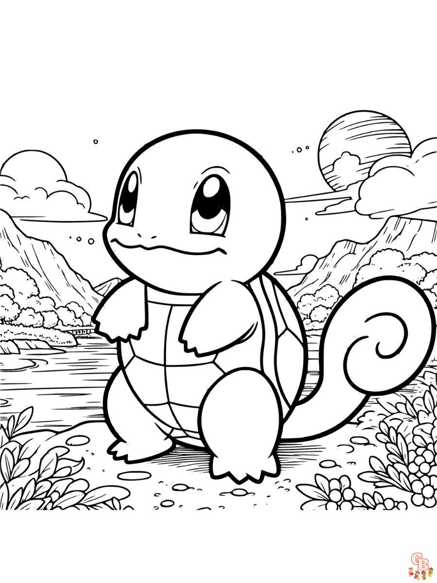 pokemon coloring pages squirtle