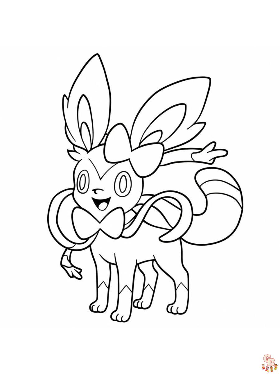 sylveon coloring pages