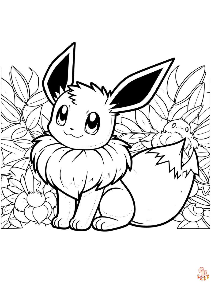 pokemon coloring pages eevee