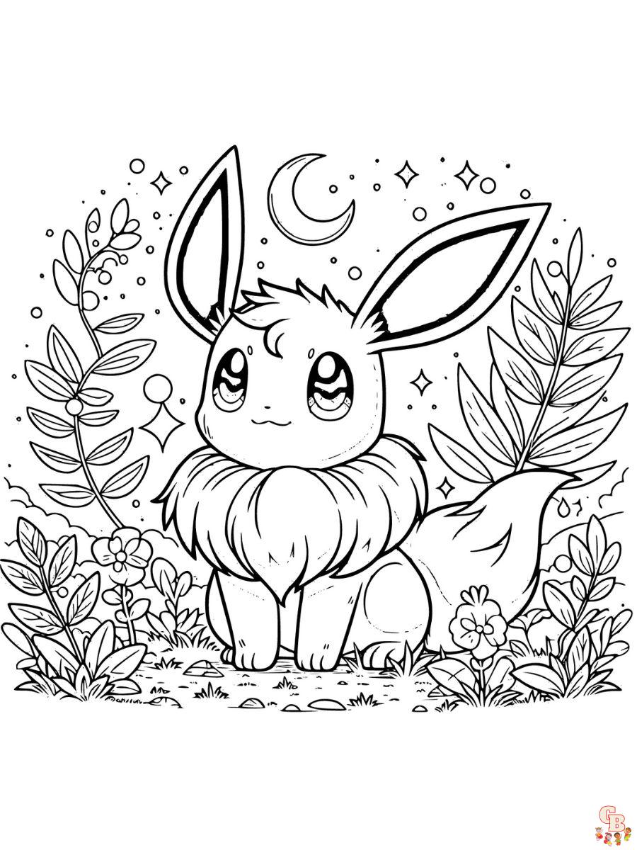 eevee pokemon coloring pages