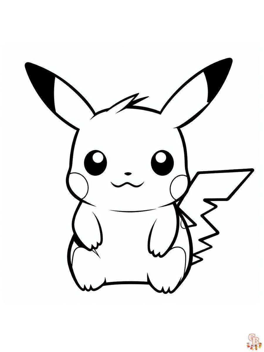 pikachu coloring pages