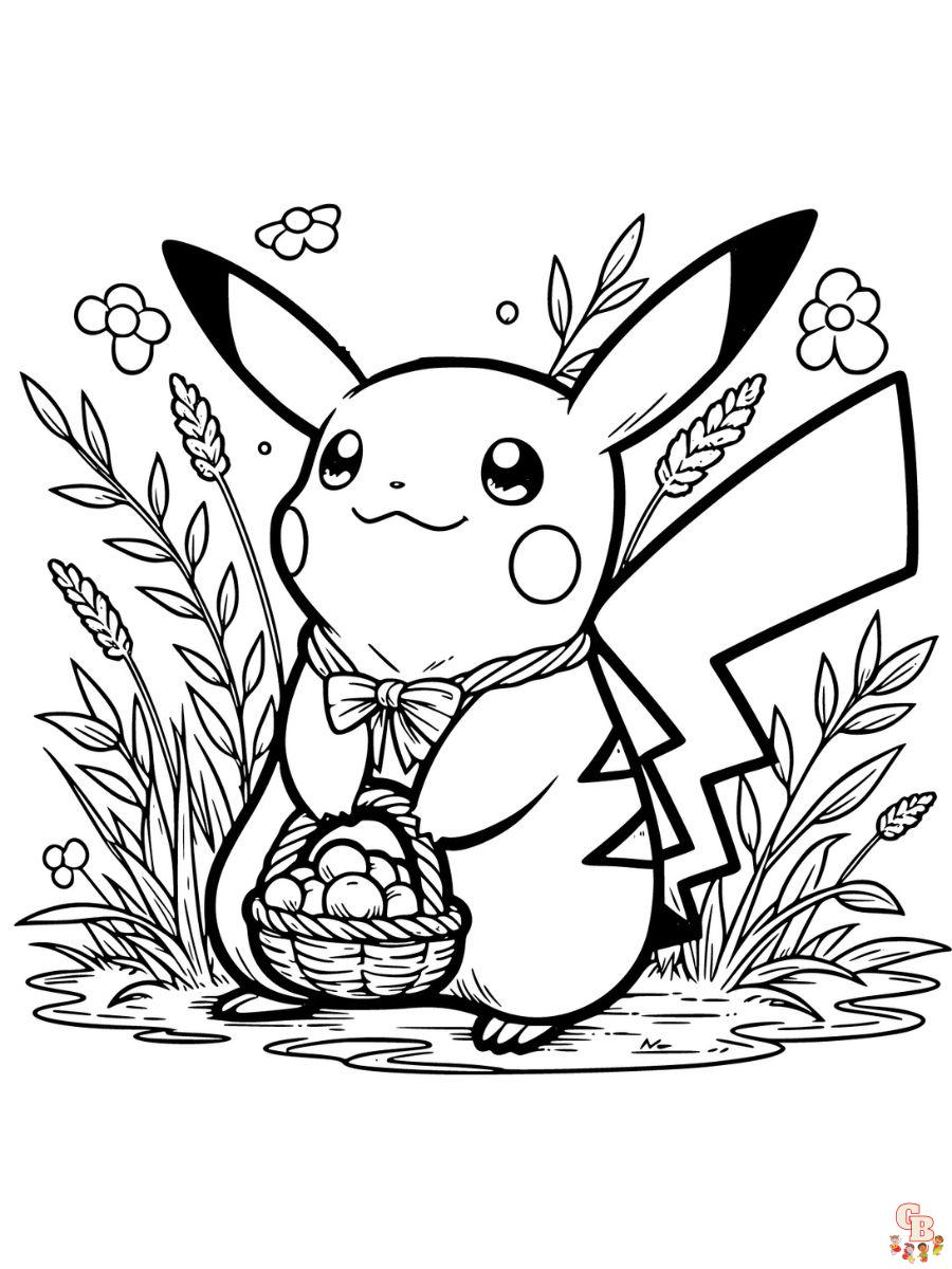 pokemon coloring pages pikachu