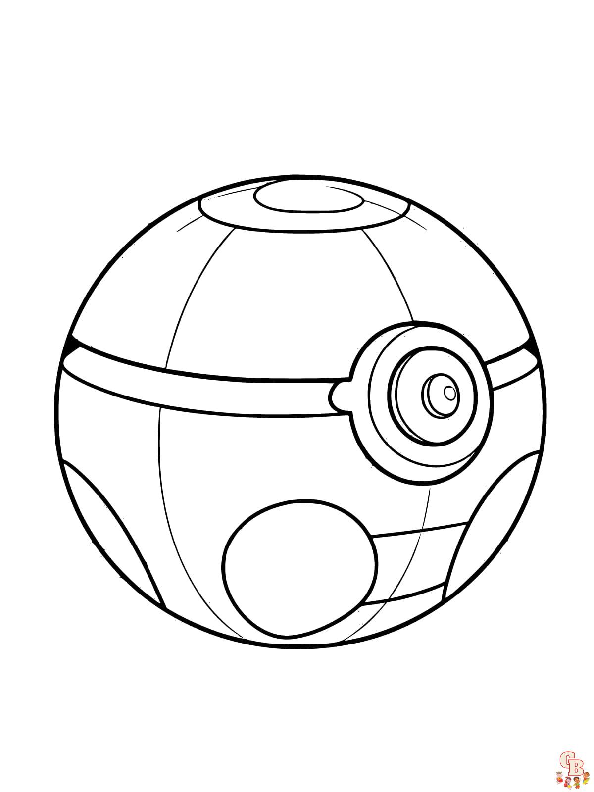 pokemon pokeball coloring pages