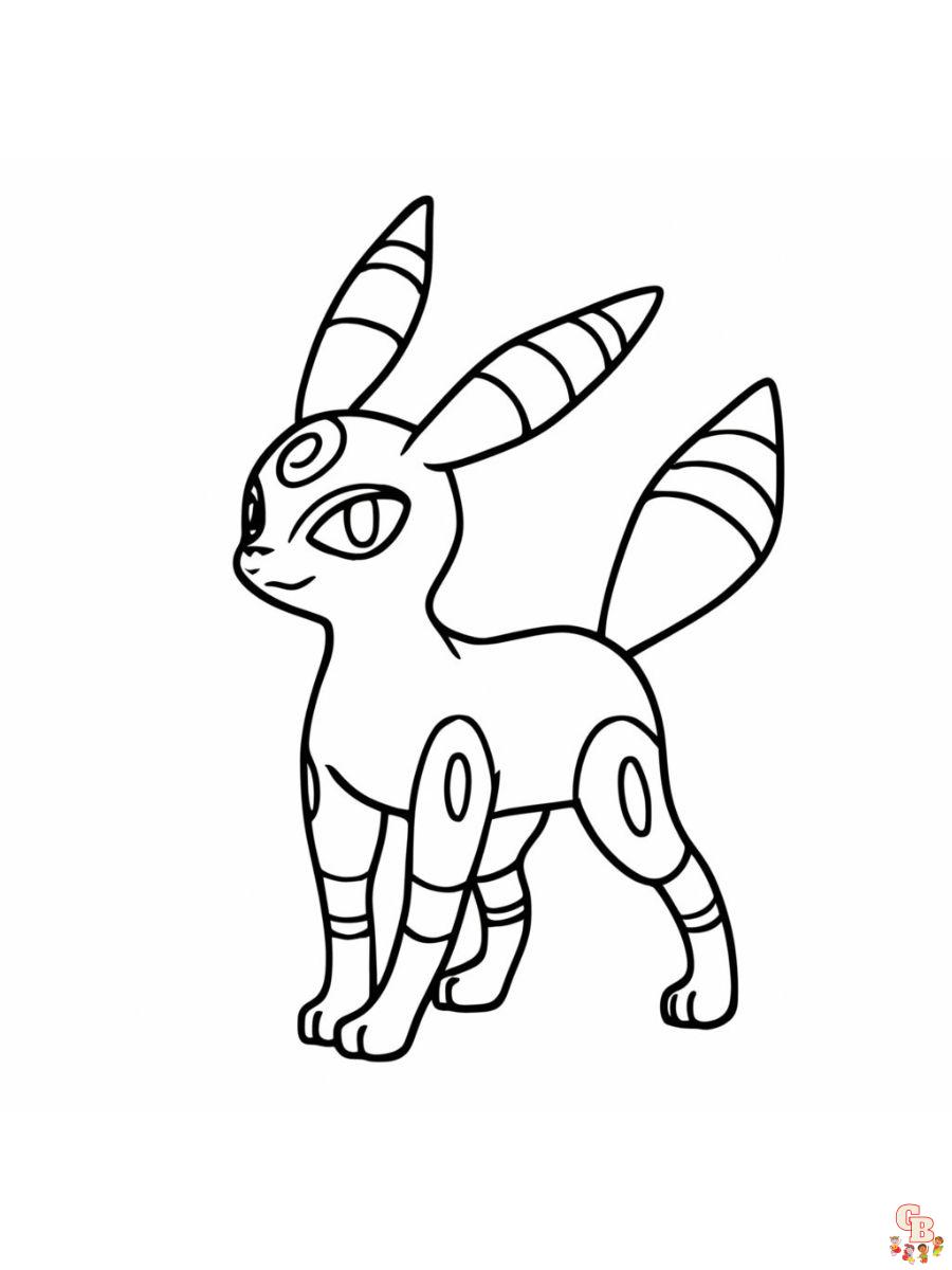 pokemon umbreon coloring page