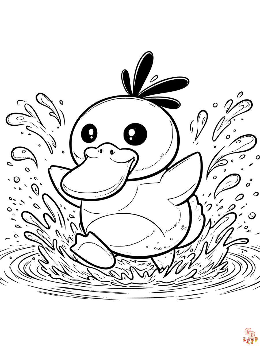 psyduck coloring pages