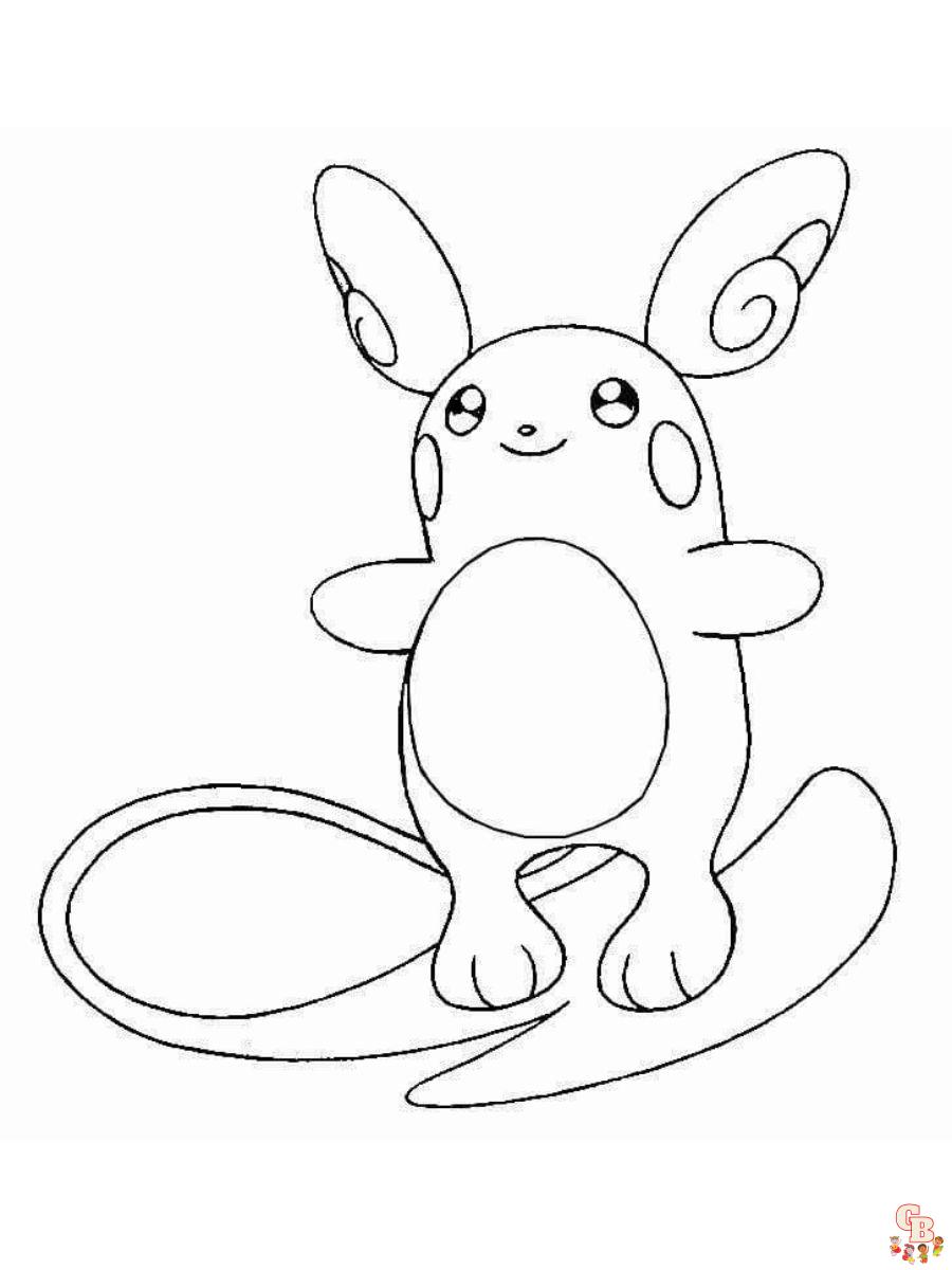 raichu coloring pages