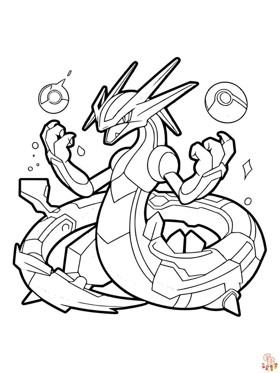 rayquaza coloring pages