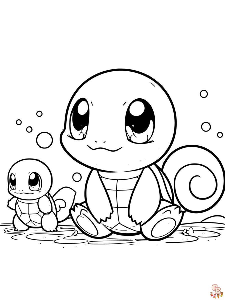 squirtle coloring page