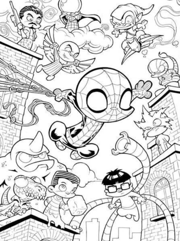Top Marvel Coloring Pages for kids - Marvel Coloring Pages For Adults 768x1024